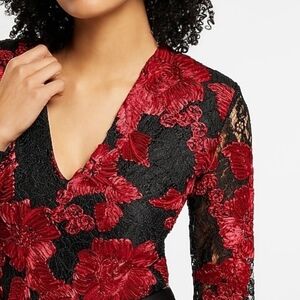 Expres Black And Red Bodysuit